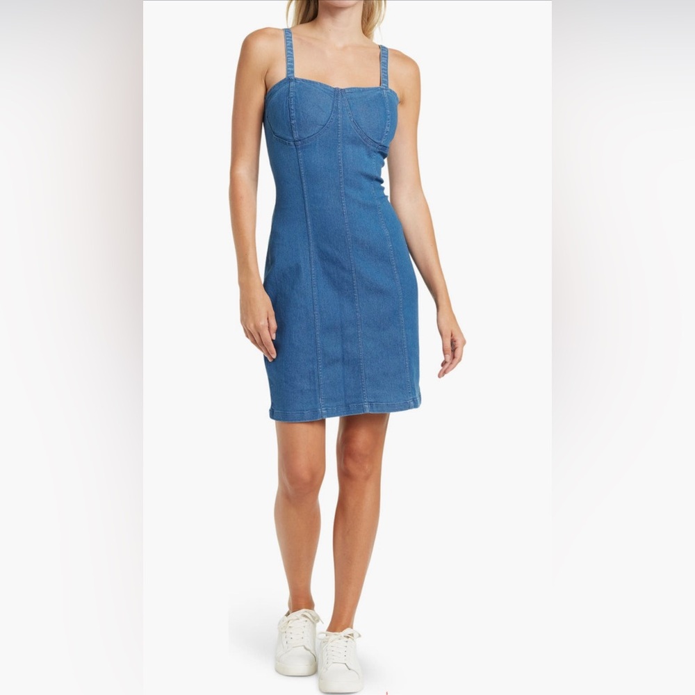 RDI Stretch Denim Bustier Dress